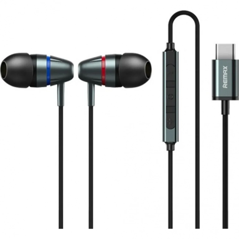 Remax RM-660i In-ear Handsfree με Βύσμα USB-C Μαύρο