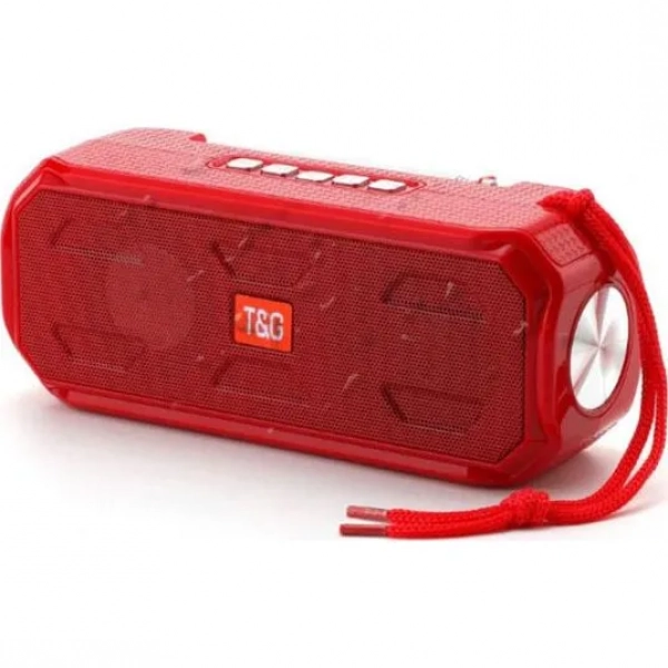 T&G TG-280 Ηχείο Bluetooth 5W με Ραδιόφωνο και 4 ώρες Λειτουργίας Red