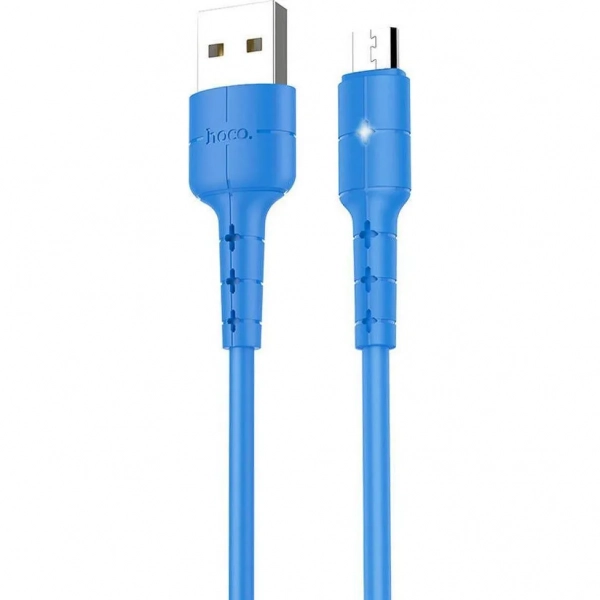Hoco Regular USB 2.0 to micro USB Cable Μπλε 1.2m (X30 Star)