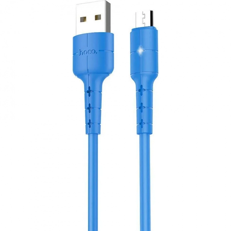 Hoco Regular USB 2.0 to micro USB Cable Μπλε 1.2m (X30 Star)