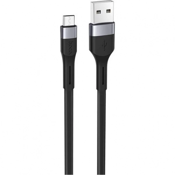 Hoco Regular USB 2.0 to micro USB Cable Μαύρο 1m (X34 Surpass)