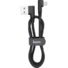 Hoco Angle (90°) USB 2.0 to micro USB Cable Μαύρο 1.2m (U83)