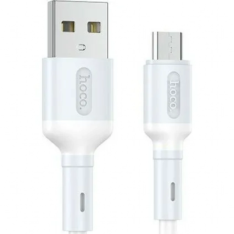 Hoco X65 Prime Regular USB 2.0 to micro USB Cable Λευκό 1m
