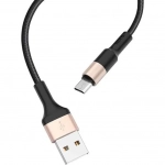 Hoco Braided USB 2.0 to micro USB Cable Χρυσό 1m (X26)