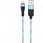 Hoco U85 Charming night USB 2.0 to micro USB Cable Μπλε 1m (723116)