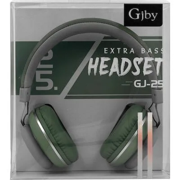 Gjby GJ-25 Ενσύρματα On Ear Παιδικά Ακουστικά Πράσινα