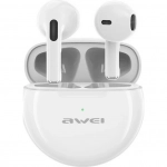 Awei T17 Earbud Bluetooth Handsfree Λευκό