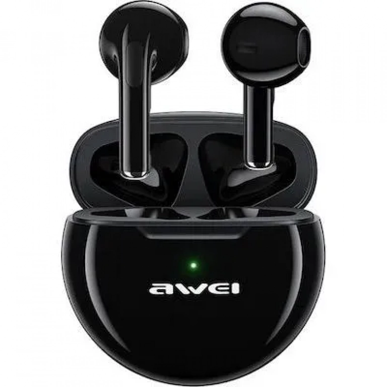 Awei T17 Earbud Bluetooth Handsfree Μαύρο