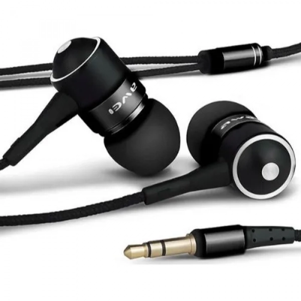 Awei ES-Q3 In-ear Handsfree με Βύσμα 3.5mm Μαύρο