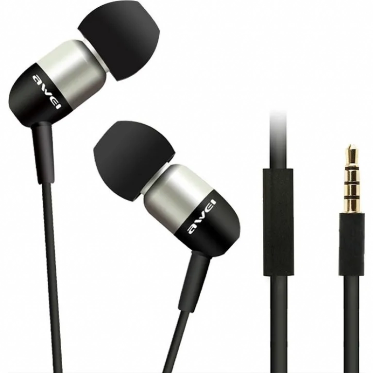 Awei Q8i In-ear Handsfree με Βύσμα 3.5mm Ασημί