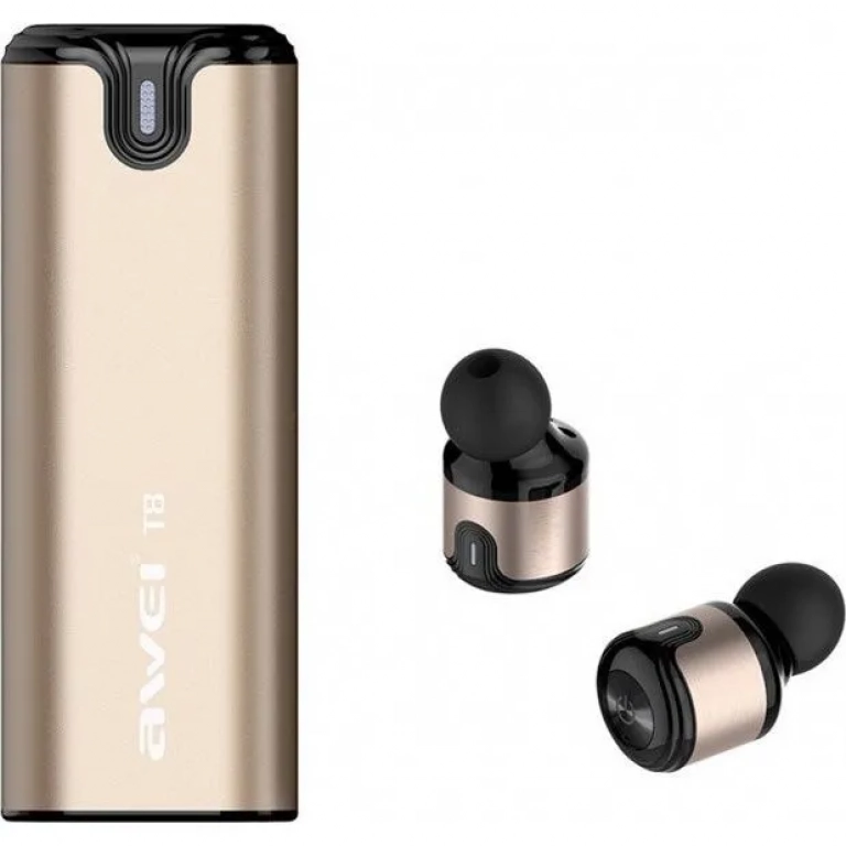 Awei T8 In-ear Bluetooth Handsfree Χρυσό