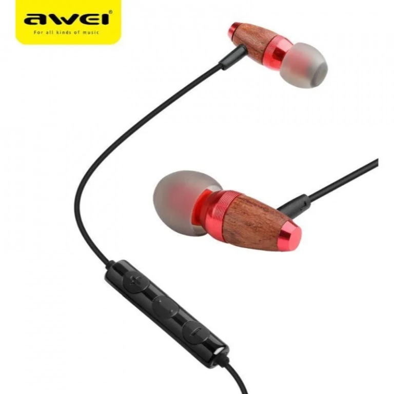 Awei ES-60TY In-ear Handsfree με Βύσμα 3.5mm Κόκκινο