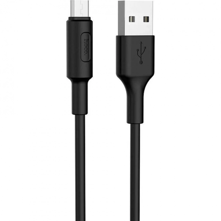 Hoco Regular USB 2.0 to micro USB Cable Μαύρο 1m (X25 Soarer)
