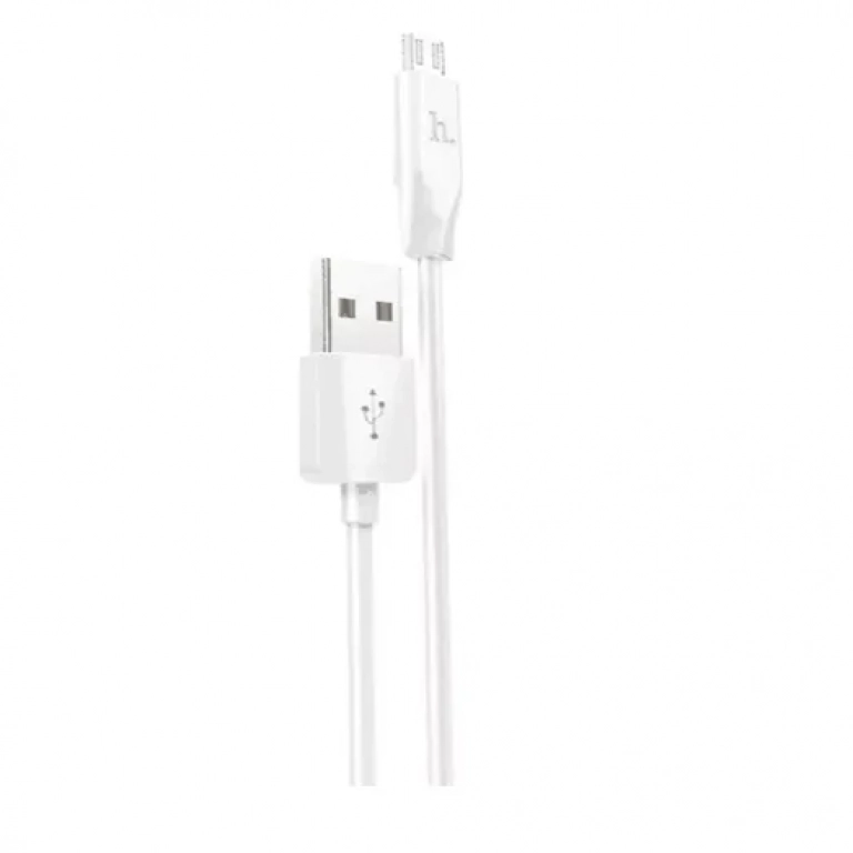 Hoco Regular USB 2.0 to micro USB Cable Λευκό 2m (X1)