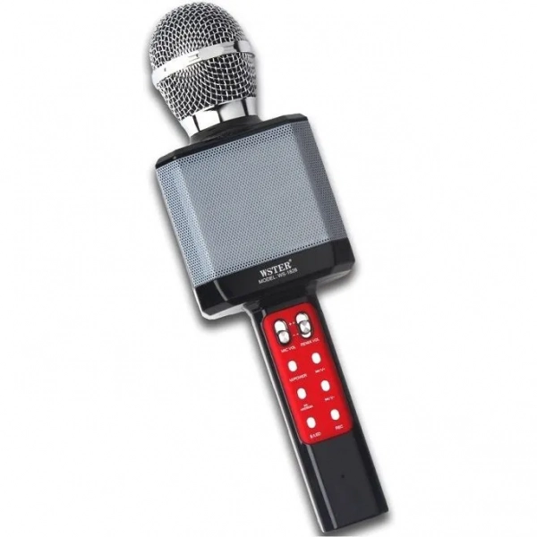 WSTER Ασύρματο Μικρόφωνο Karaoke WS-1828 σε Μαύρο Χρώμα