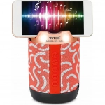 WSTER WS-1853 Ηχείο Bluetooth 3W με Ραδιόφωνο και 3 ώρες Λειτουργίας Red