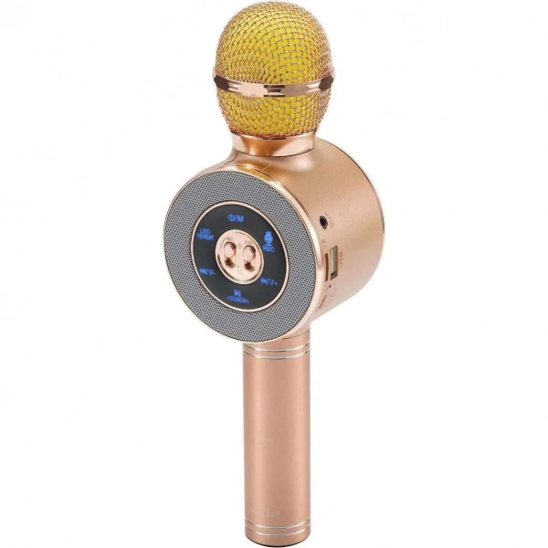 WSTER Ασύρματο Μικρόφωνο Karaoke WS-668 σε Ροζ Χρυσό Χρώμα