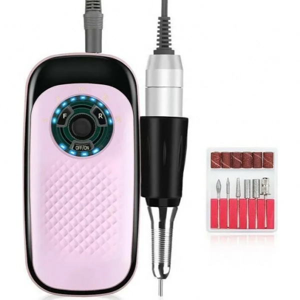 Sml M7 Τροχός Νυχιών Μπαταρίας 35000rpm σε Ροζ Χρώμα 25W