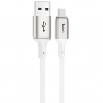 Hoco X66 Regular USB 2.0 to micro USB Cable Λευκό 1m