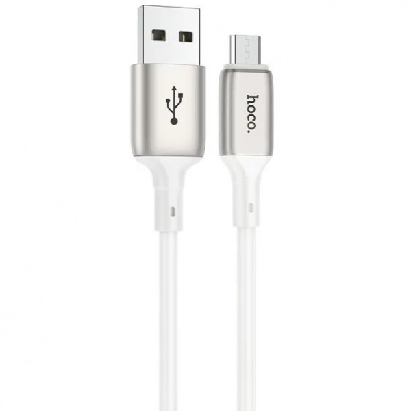 Hoco X66 Regular USB 2.0 to micro USB Cable Λευκό 1m