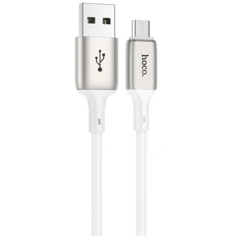 Hoco X66 Regular USB 2.0 to micro USB Cable Λευκό 1m