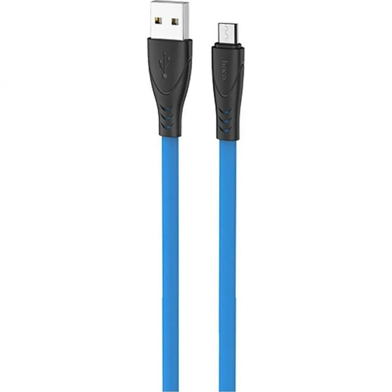 Hoco Regular USB 2.0 to micro USB Cable Μπλε 1m (X42)
