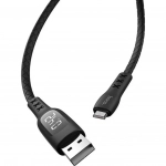 Hoco Regular USB 2.0 to micro USB Cable Μαύρο 1.2m (Sentinel)