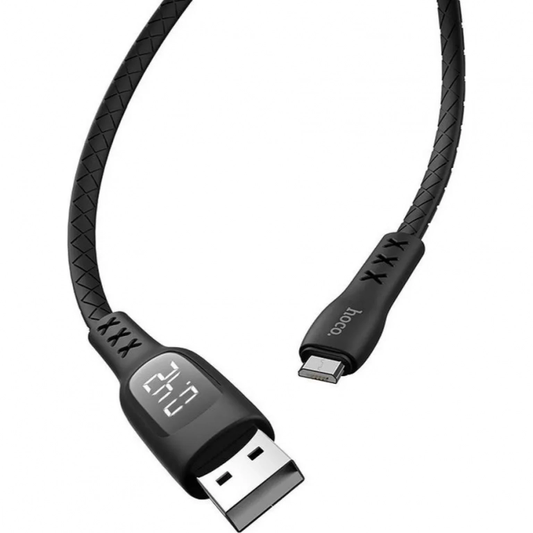 Hoco Regular USB 2.0 to micro USB Cable Μαύρο 1.2m (Sentinel)