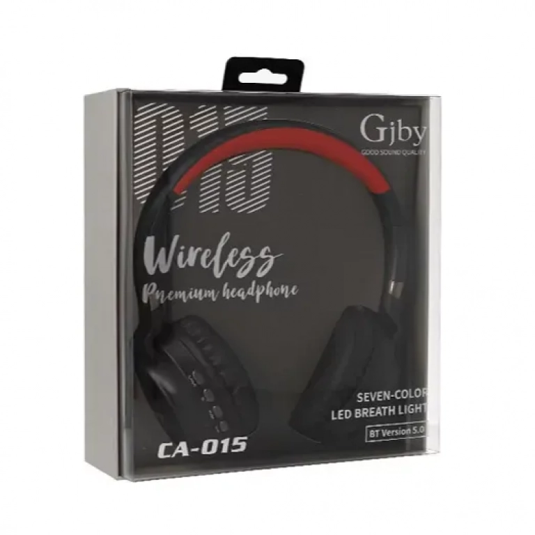 GJBY CA-015 Ασύρματα/Ενσύρματα On Ear Ακουστικά Μαύρα / Κόκκινα