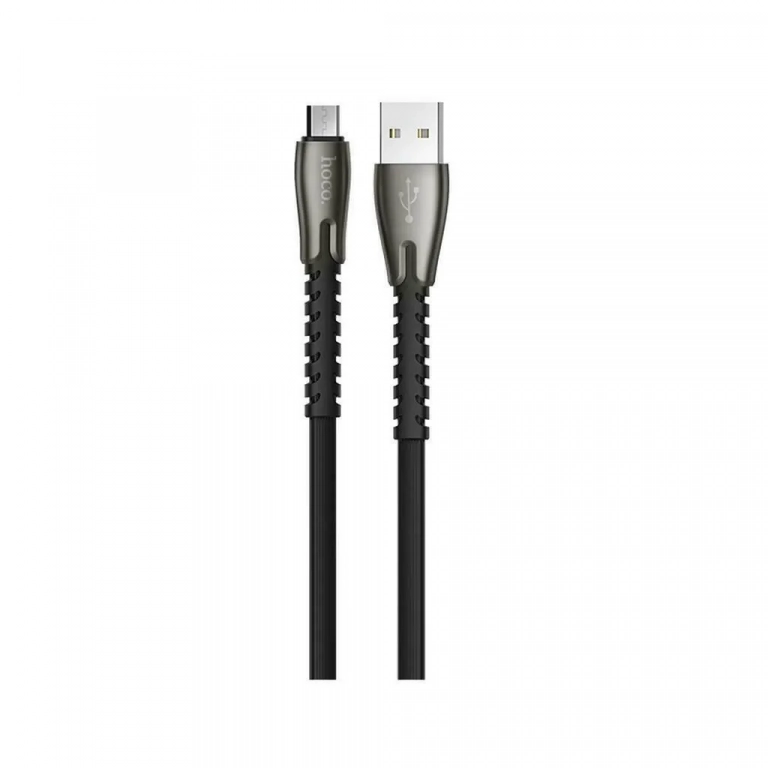 Hoco Braided USB 2.0 to micro USB Cable Μαύρο 1.2m (U58 Core)