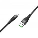 Hoco Braided USB 2.0 to micro USB Cable Μαύρο 1.2m (U53)