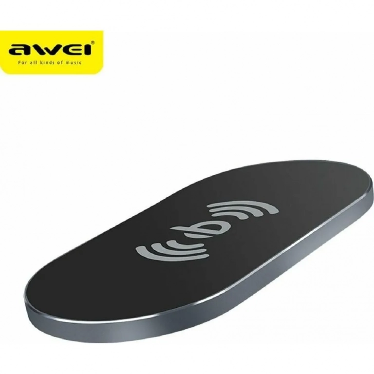 Awei Ασύρματος Φορτιστής (Qi Pad) 5W Μαύρος (W2)