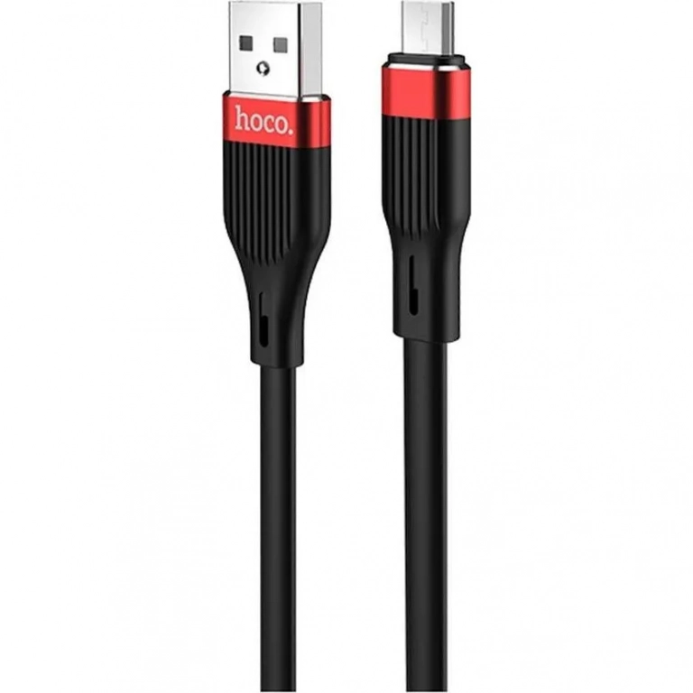 Hoco Regular USB 2.0 to micro USB Cable Μαύρο 1.2m (U72)