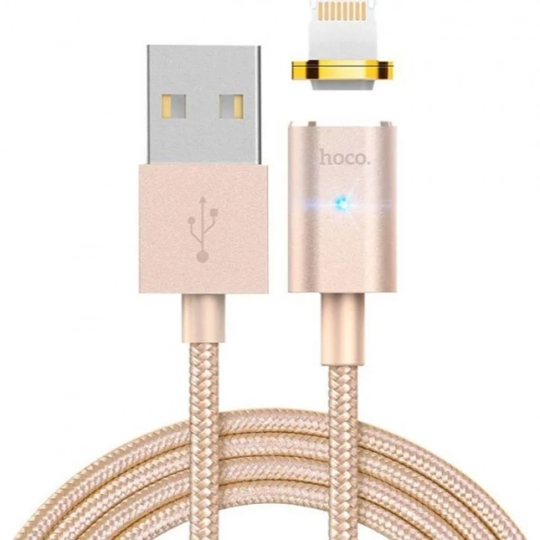 Hoco U16 Braided / Magnetic USB 2.0 to micro USB Cable Χρυσό 1.2m (42967)