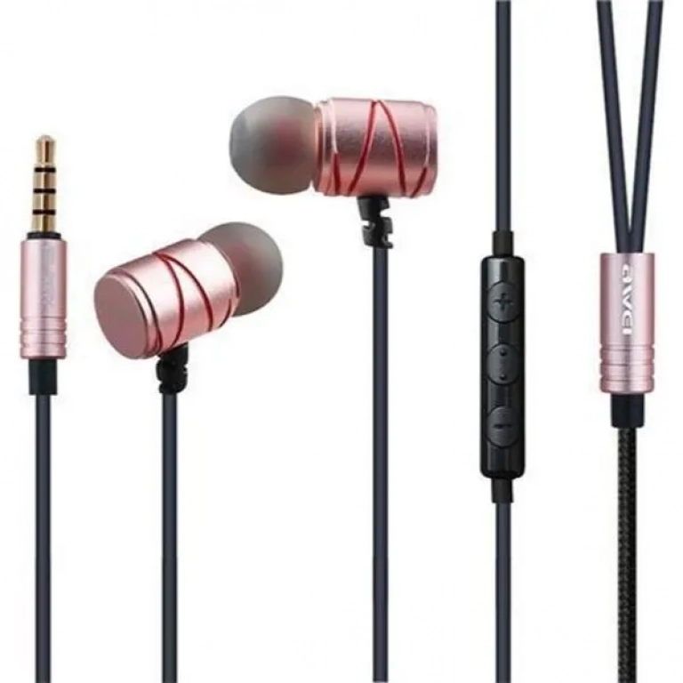 Awei ES910TY In-ear Handsfree με Βύσμα 3.5mm Ροζ Χρυσό