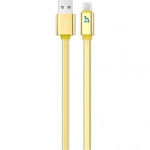 Hoco Flat USB 2.0 to micro USB Cable Χρυσό 1,2m (UPL 12 Plus)