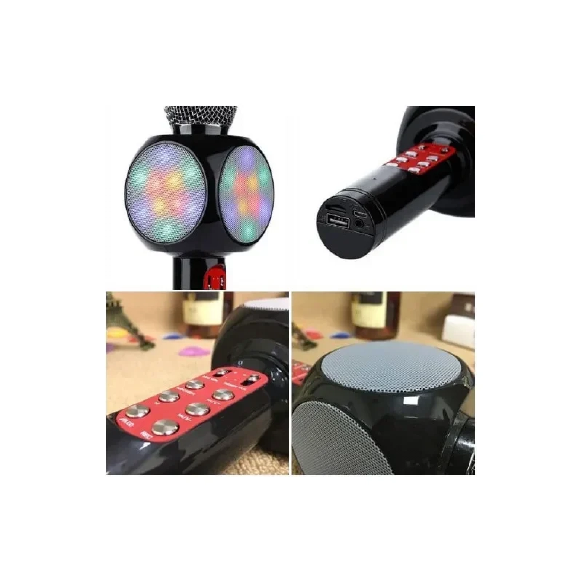 WSTER Ασύρματο Μικρόφωνο Karaoke WS-1816 σε Μπλε Χρώμα