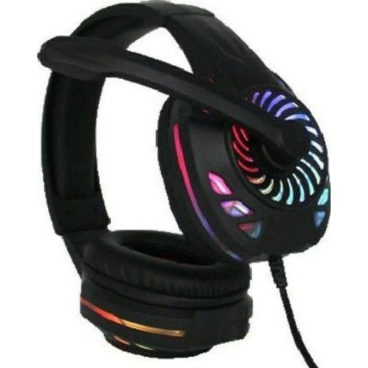 Komc KM666 Over Ear Gaming Headset USB – Μαύρο