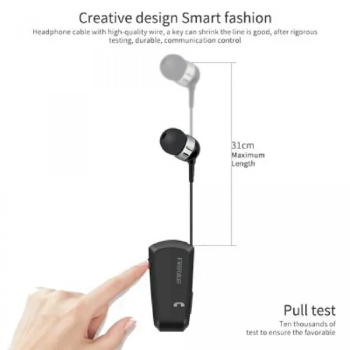 Fineblue F990 In-ear Bluetooth Handsfree Λευκό