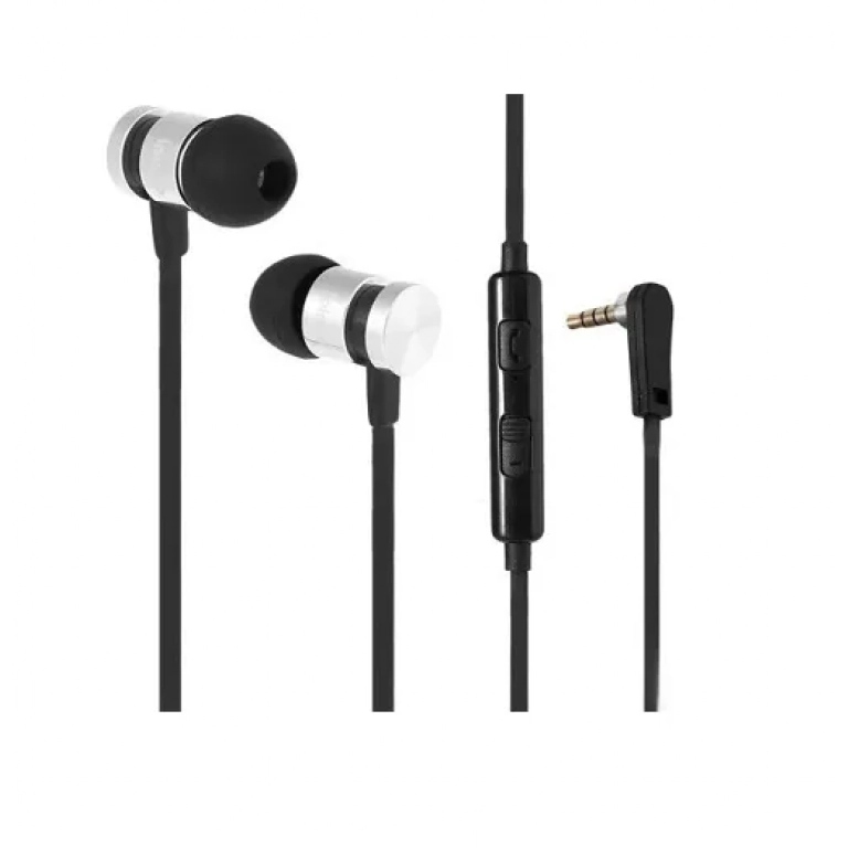 Ipipoo iP-A100Hi In-ear Handsfree με Βύσμα 3.5mm Ασημί