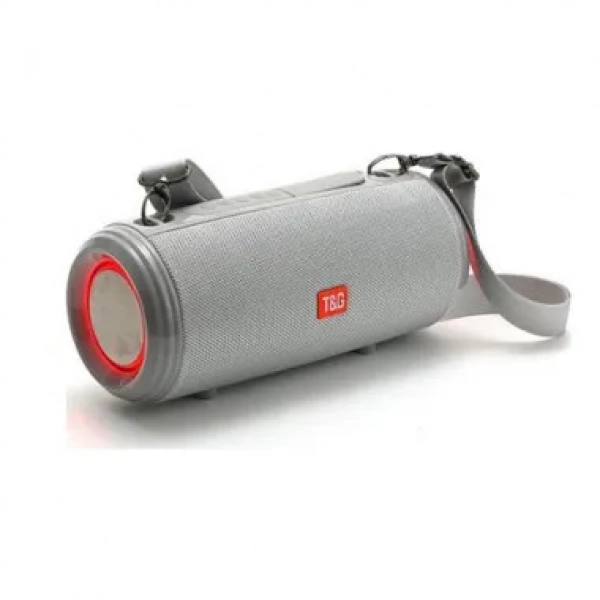 T&G TG537 Αδιάβροχο Ηχείο Bluetooth 10W με Ραδιόφωνο και 2 ώρες Λειτουργίας Silver