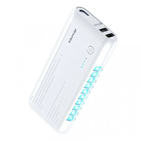 Awei P18K Power Bank - Αποστειρωτής Λευκό