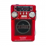 Waxiba XB-821BT Retro Επιτραπέζιο Ραδιόφωνο Ηλιακό με Bluetooth και USB Κόκκινο
