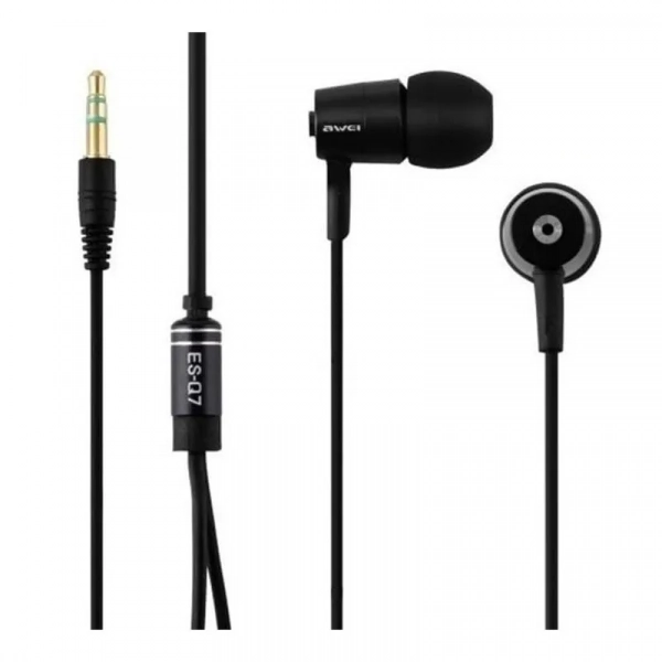 Awei ES-Q7 In-ear Handsfree με Βύσμα 3.5mm Μαύρο