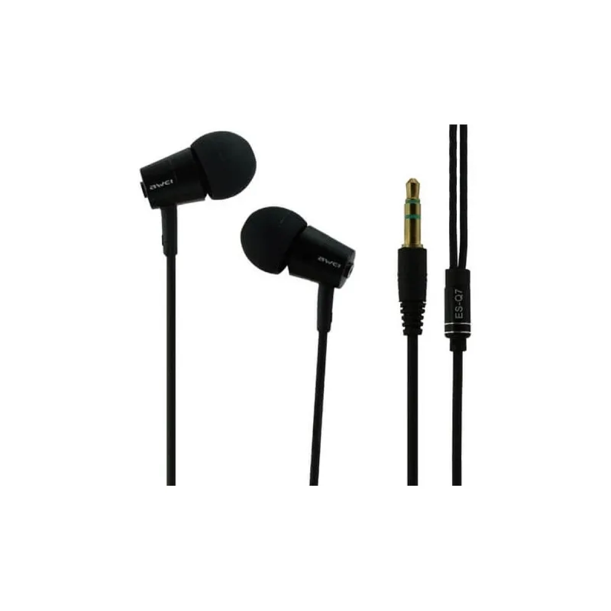 Awei ES-Q7 In-ear Handsfree με Βύσμα 3.5mm Μαύρο