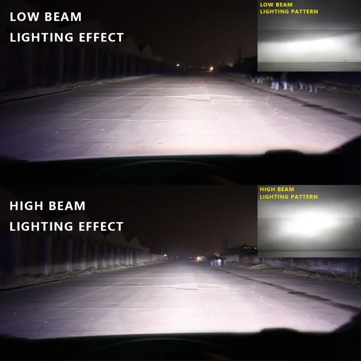 LED Φώτα Αυτοκινήτου με Κάτοπτρο NightEye Plus+ Διπλής Σκάλας H4 6000K 8000LM (2x4000) 50W (2x25W) CAN BUS