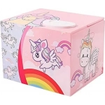 Κουμπαράς Πλαστικός Saving Box Cat Unicorn Color Pink 12x9x10cm - Image 2