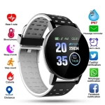 Ρολόι smart watch 119 PLUS με Παλμογράφο (Grey / Black) - Image 2