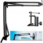 ΒΑΣΗ ΜΙΚΡΟΦΩΝΟΥ ΜΕ ΒΡΑΧΙΟΝΑ MICROPHONE STAND PROFESSIONAL RECORDING - Image 2
