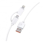 Ezra DC15 Καλώδιο USB 2 σε 1 - microUSB / Lightning 1,2m
